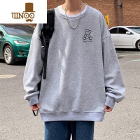YANXU圆领卫衣男士新款ins潮牌长袖t恤上衣服宽松休闲情侣装