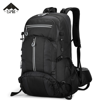 三人居双肩包黑色SRJ3408/个