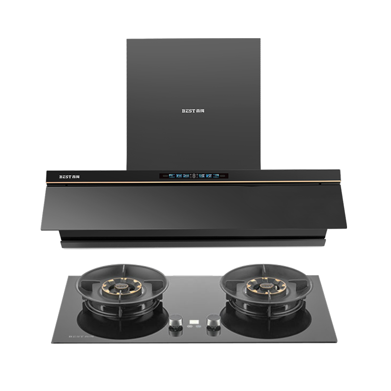 百得(BEST)华帝股份烟灶套装AC30Pro+AQ28 28m³超薄平嵌吸油烟机直流变频智能巡航5.0kW大火力液化气