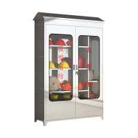 正斌304不锈钢柜消防救援器材箱防护用品柜室外微型消防站带雨棚1880*1200*400(加厚201材质)不含器材