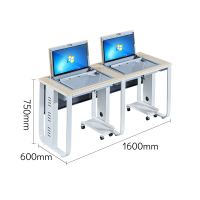 鑫睿辉 翻转电脑桌学习桌双人位 1600*600*750mm 张