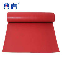 典虎 绝缘橡胶板 红色平面3mm*1.2m*10m 卷