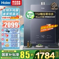 海尔(Haier)16升燃气热水器天然气[QR5] TSI增压零冷水 无级变频水伺服JSQ30-16QR5DPQGU1