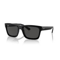 RayBan雷朋WARREN生物基矩形偏光太阳镜黑灰框