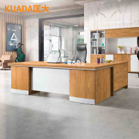 匡大 办公桌板式2.4米简约现代中式经理电脑办公桌大班台KD-18D2401L
