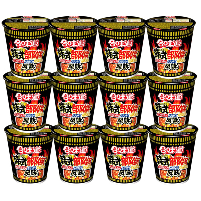 日清合味道 韩式部队锅风味方便面75g* 6杯装 泡面速食浓汤杯面宵夜充饥