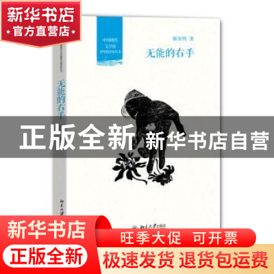 正版 无能的右手 霍俊明著 北京大学出版社 9787301224984 书籍