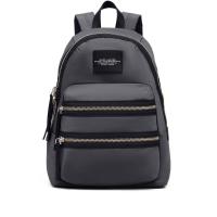 MARC JACOBS大容量女士尼龙双肩包时尚简约前置logo设计防水耐用通勤包