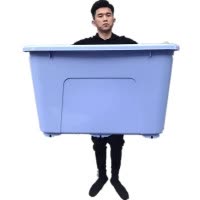 250L特大号收纳箱塑料棉被子衣服储物箱玩具收纳盒加厚滑轮整理箱 三维工匠