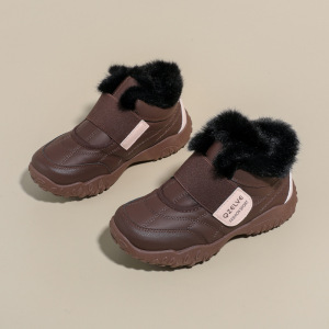 加绒高帮雪地靴女冬季新款学生ins韩版保暖休闲鞋棉鞋