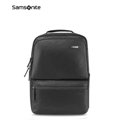 新秀丽双肩包休闲商务背包14英寸电脑包出差旅行包学生书包96Q*09034 黑色