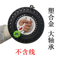 三维工匠潍坊风筝线轮 2019新款塑合金风筝轮 大轴承手握轮风筝放飞轮创意 22cm塑合金轮+500米3号3股180克凯