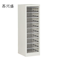 苏兴盛文件柜抽屉式票据多层分类箱档案柜合同资料架烘焙收纳样品柜单列9抽柜加厚款