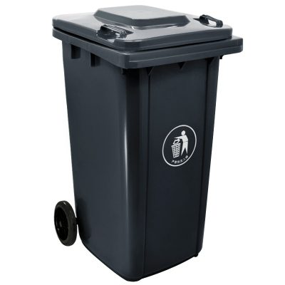 易企采 240L餐厨垃圾户外分类大垃圾桶公共场合家用厨余带盖四色有害四分类特大号商用