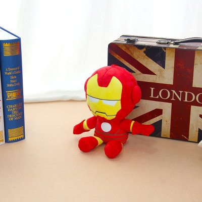 2020热卖复仇者联盟蜘蛛侠钢铁侠公仔玩偶英雄联盟美国队长儿童毛钢铁侠全长58—62