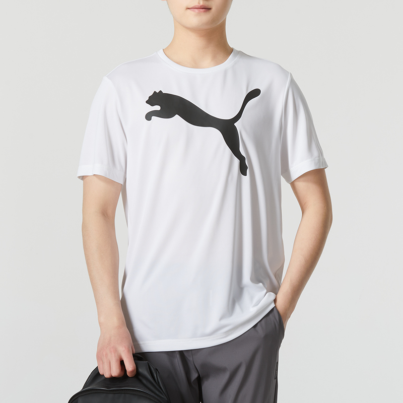 彪马(PUMA)男装新款运动服跑步健身训练舒适透气休闲短袖T恤685638-02 ZP
