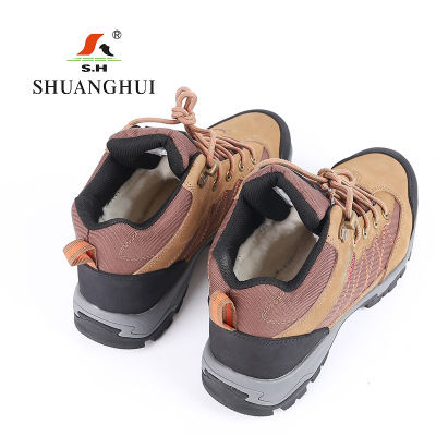 双惠高帮绝缘棉鞋L6511,颜色棕色,功能绝缘、防寒、防滑、耐磨,男女通用36-44码