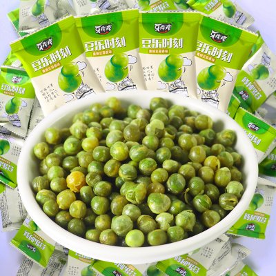 【20包】蒜香味青豌豆青豆坚果炒货休闲豆豆食品零食小吃散装豌豆