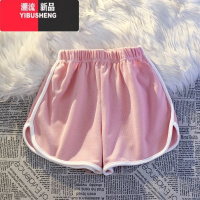 YIBUSHENG韩范显白!高腰休闲运动短裤女季宽松阔腿裤天三分裤热裤短裤