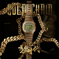 卡西欧手表G-SHOCK嘻哈主题元素特殊背刻配备可替换表圈表带防水防震运动男表DWE-5600HG