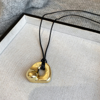 极简抽象镂空几何吊坠毛衣链女2024新款凹造型长款卫衣项链配饰送女朋友老婆情人节七夕生日礼物