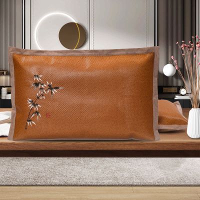 SleepyBear一对夏天藤枕套冰丝枕头套夏季凉席枕套宿舍单人夏凉竹枕芯套