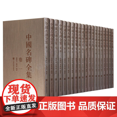 中国名碑全集(全20卷) 刘傅喜,彭興林 艺术 书法 篆刻 碑帖 山东美术出版社