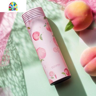 保温杯女 学生韩版ins简约便携小创意个性可爱潮流男水杯子 FENGHOU 少女桃粉