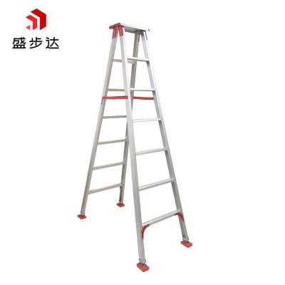 盛步达加厚铝合金人字梯 2.1m高含顶7步 SD-LRZ21 个
