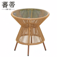 蕃蒂玻璃茶几60*60cm个