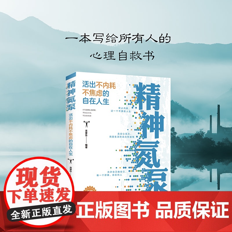 最新版精神氮泵 活出不内耗不焦虑的自在人生 战胜焦虑做自己的心理医生停止焦虑治愈心灵人生通透心理疏导情绪正版书籍