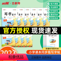 语文[人教版] 一年级下 [正版]2024春季新版古新特字帖写字高手一二三四五六年级下册语文英语人教版同步练字帖小学生拼