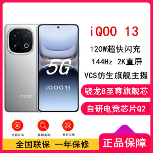 [全新]vivo iQOO13 纳多灰 16GB+1TB 骁龙8至尊版5G芯 自研电竞芯片Q2 144Hz高刷2K直屏 6150mAh电池 120W超快闪充 手机