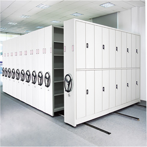 文灵智能密集架定制档案室钢制手摇移动密集架资料储存密集柜文件陈列柜