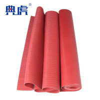 典虎 绝缘地垫 红色条纹 25kv 5米*1米*8mm 卷