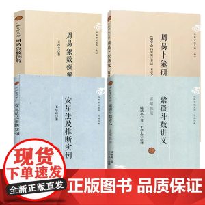 [4册]紫微斗数讲义+安星法及推断实例+周易象数例解+周易卜筮研究 书籍