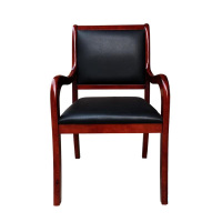 帅畅简约现代椅子办公椅会议椅实木将椅