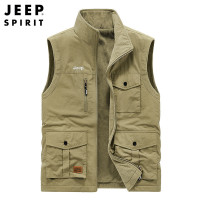 JEEP吉普马甲常规多袋工装两面穿加绒新款坎肩外套