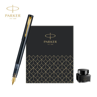 派克(PARKER)钢笔签字笔 威雅XL幻夜黑墨水笔 迷你墨水礼盒