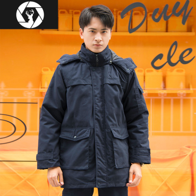 HongZun冬季耐磨工作服棉衣男加厚防寒套装工厂定制焊工劳保车间工地工装工装制服