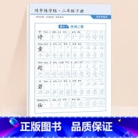[二年级下]同步练字帖64张 [正版]二年级下册语文同步练字帖2024小学生字雷射控笔训练一三四五六年级人教版课堂一二类