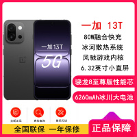 [全新]oppo 一加 13T 云墨黑 12GB+256GB 性能超强小直屏 骁龙8至尊版 冰川大电池 80W快充 双卡5G手机