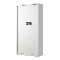 DXBG指纹电子保密柜钢制密码文件柜档案柜矮柜保密资料柜办公柜通门白色:电子密码锁常规