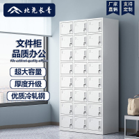 北尧长青 更衣柜员工柜带锁铁皮储物柜浴室健身房柜子钢制二十四门衣柜加厚 二十四门
