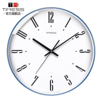 TIMESS钟表石英钟家用客厅现代简约挂墙免打孔挂钟轻奢新中式时钟