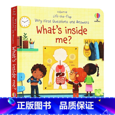 [正版]Usborne问与答系列立体翻翻书我们身体里有什么 Lift-the-flap What's inside