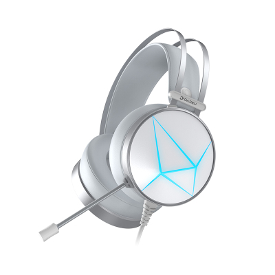 达尔优(dareu)EH722pro升级版电脑吃鸡7.1游戏耳机usb头戴式电竞台式耳麦绝地求生送支架白色RGB