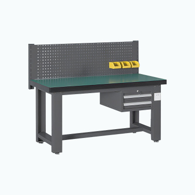 臻远 ZY5073037 重型工作台 吊二抽+方孔挂板 2100*750*1250mm