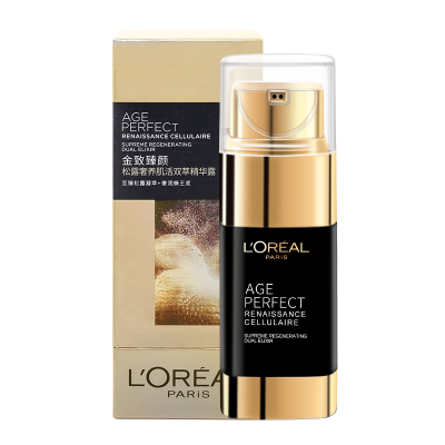 欧莱雅金致臻颜松露奢养肌活双萃精华露50ml紧致弹润