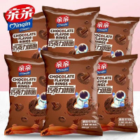 亲亲巧克力圈55g*12袋大包装儿童膨化食品小零食